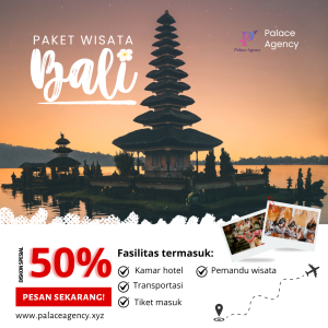 merah putih minimalis modern promo paket wisata instagram post